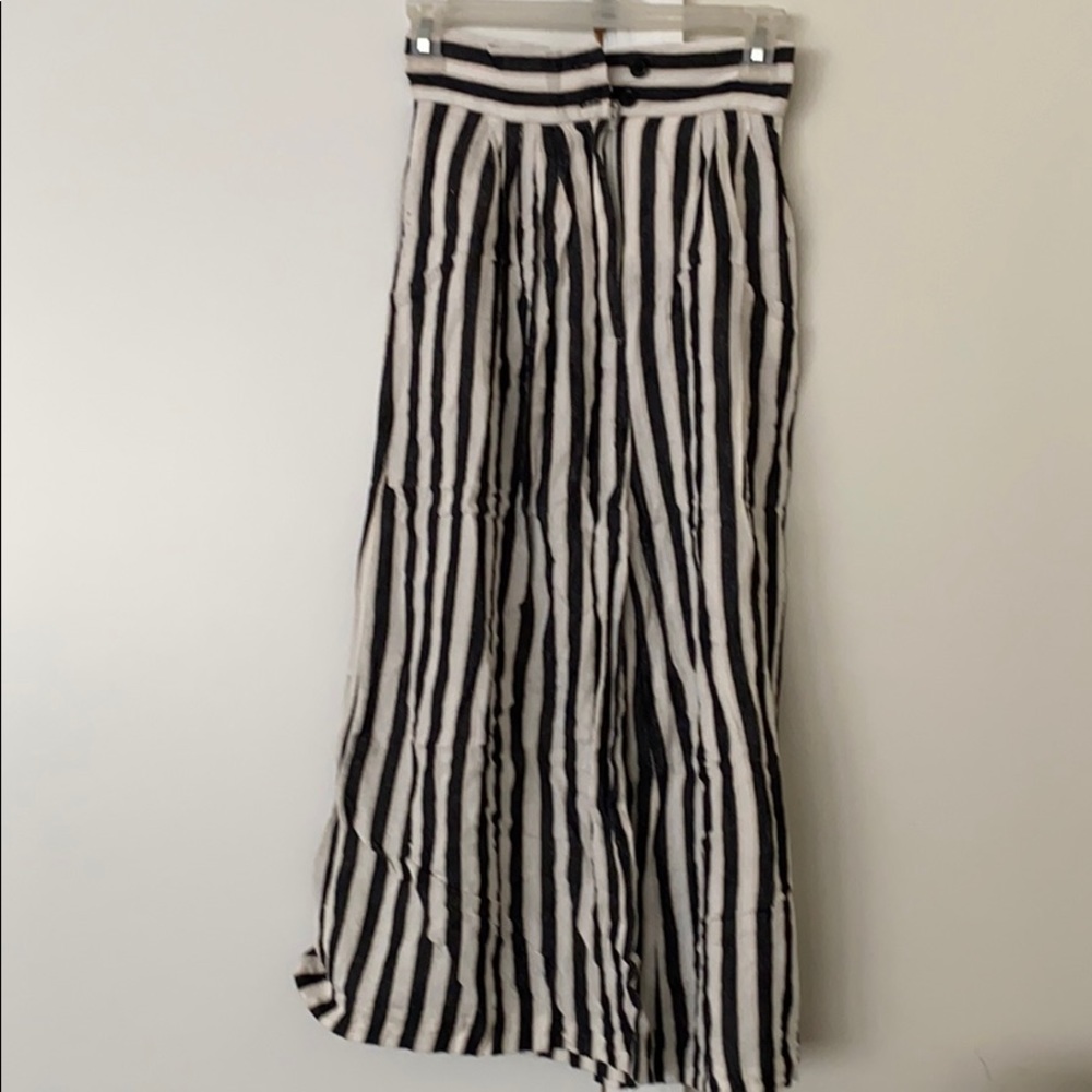 Striped Gaucho Pants